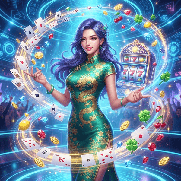 Giao diện casino trực tuyến 88 Fortunes sang trọng với hũ vàng và máy slot
